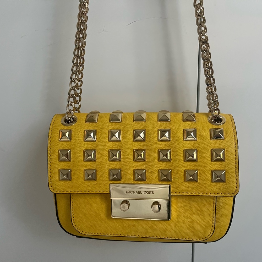 Michael Kors Yellow Chain Purse
